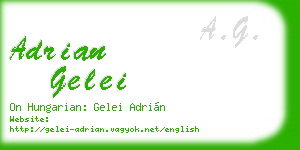 adrian gelei business card
